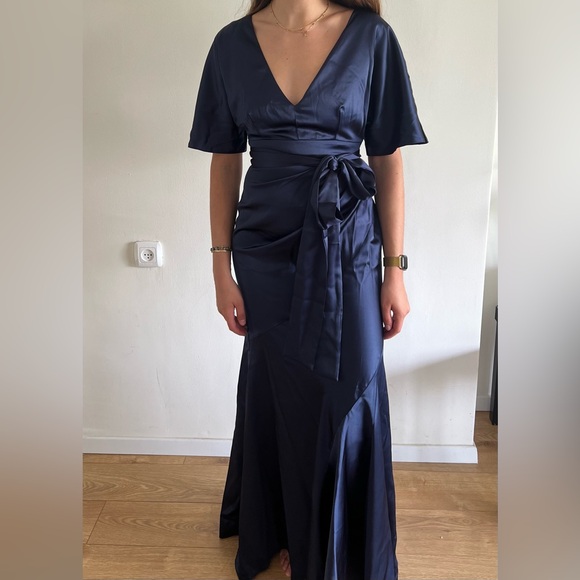 ASOS Midnight Blue Maxi Dress - Picture 5 of 7